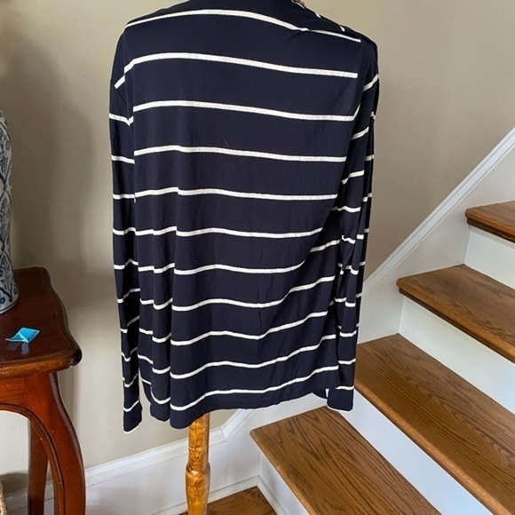 Ann Taylor Lightweight Navy Open Front Cardigan M - Picture 5 of 6